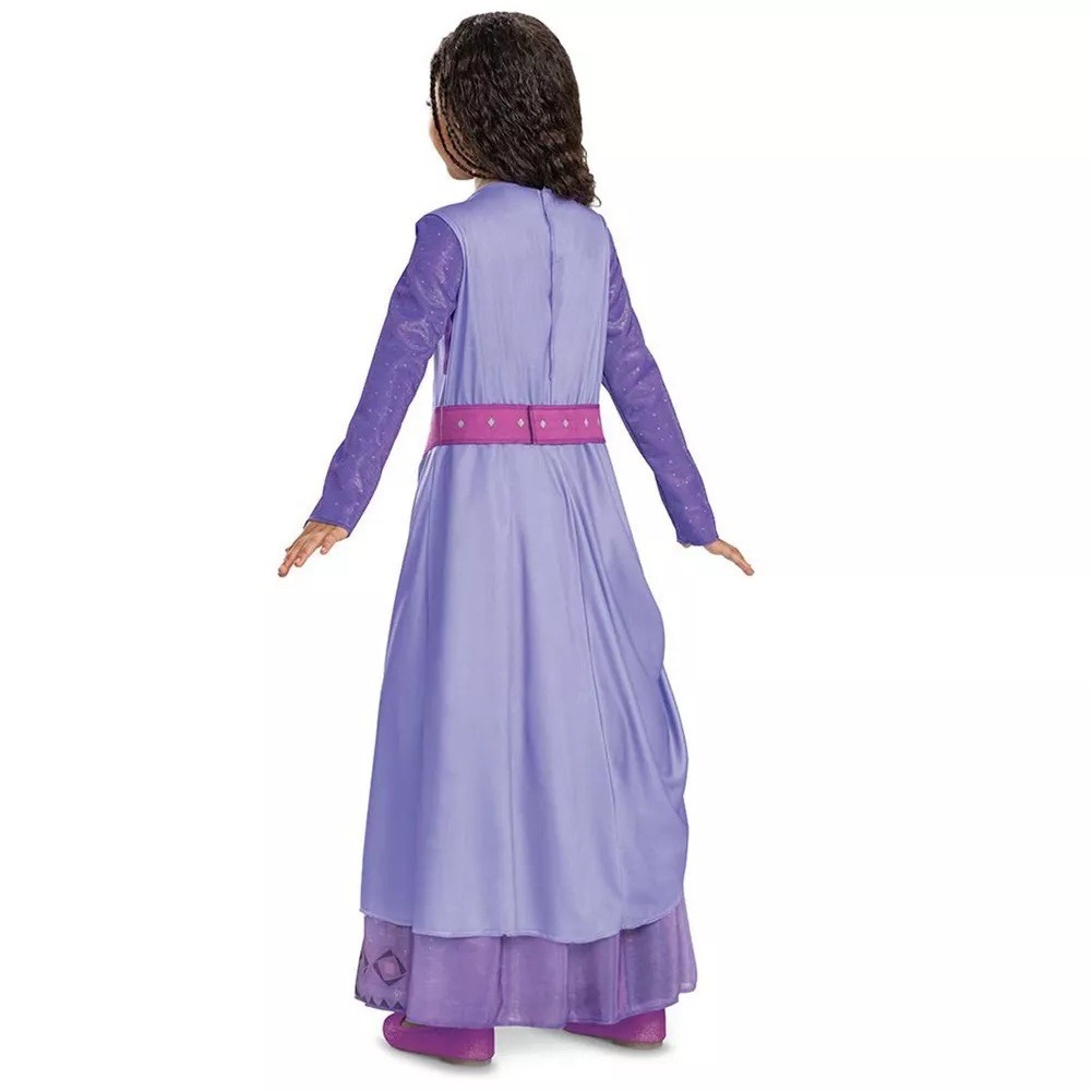 Disney Wish Asha Girls Medium 7-8 Halloween Costume Purple Dress Disguise NWT - Picture 2 of 7